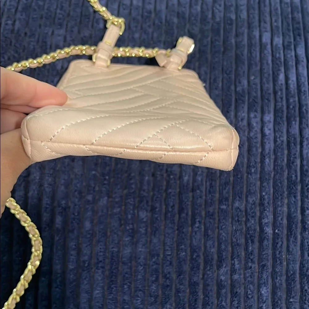 Tory Burch Blush Quilted Phone Crossbody